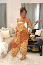 Load image into Gallery viewer, BB Amber Hue Patchwork Overalls