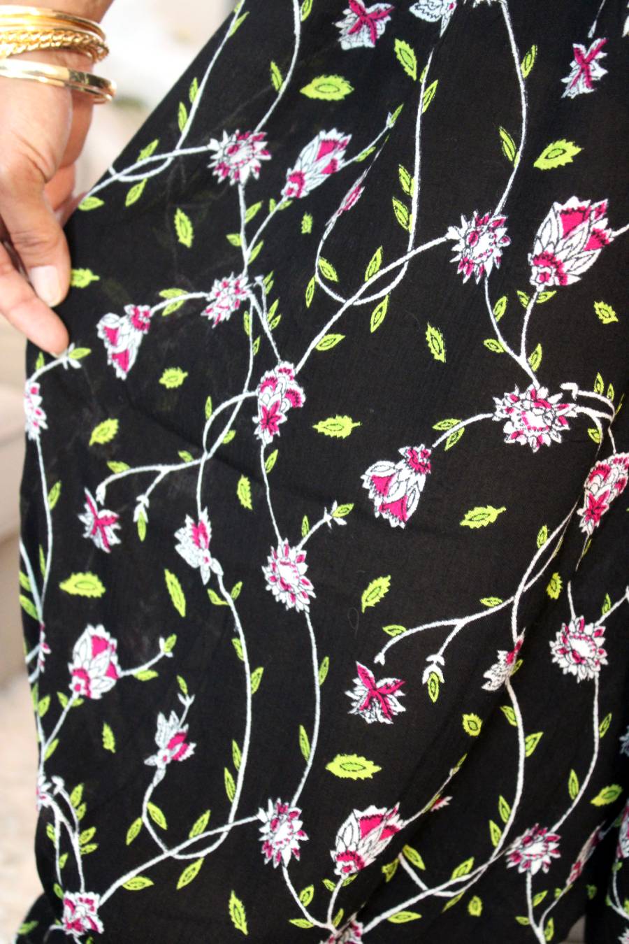 BB Beautiful Vines Midi Capri Bloomer Shorts