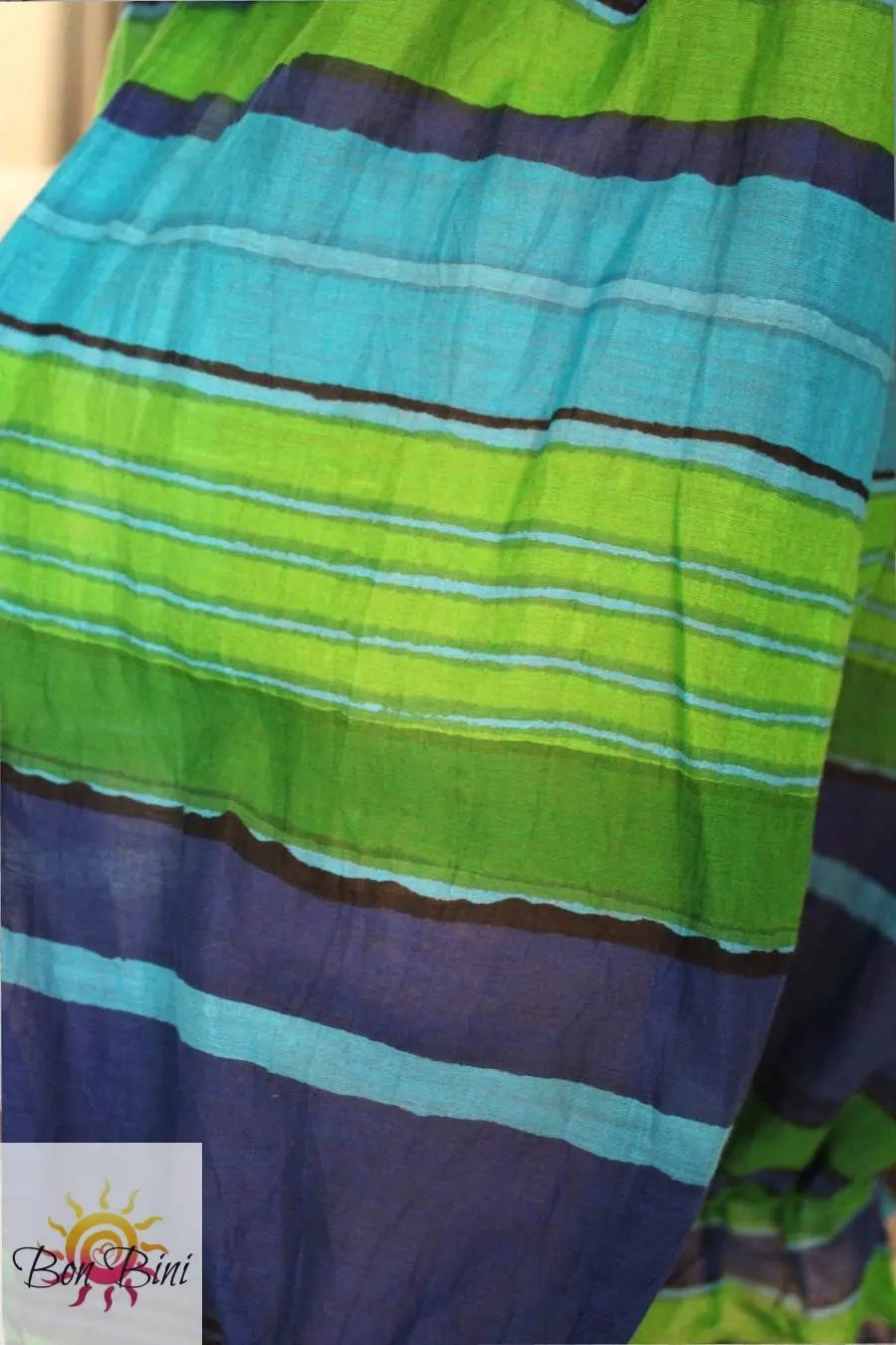 BB Blue & Green Agate Midi Capri Bloomer Shorts