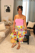 Load image into Gallery viewer, BB Flower Painting Bloomer Midi Capri Short