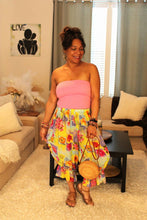 Load image into Gallery viewer, BB Flower Painting Bloomer Midi Capri Short