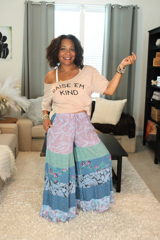 BB Serene Sage Meadows Palazzo Pants
