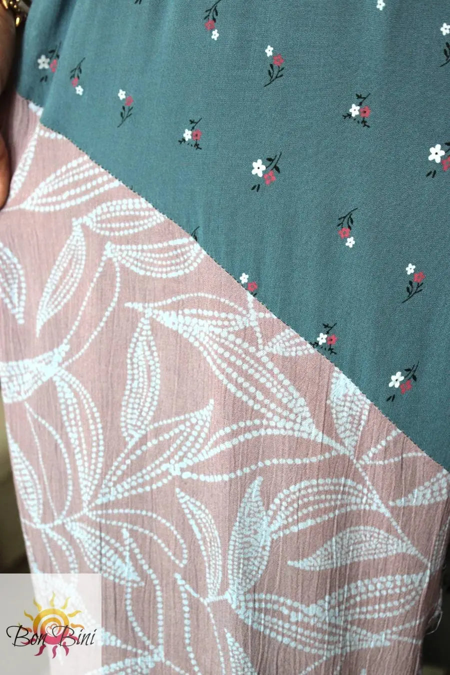 BB Serene Sage Meadows Patchwork Overalls