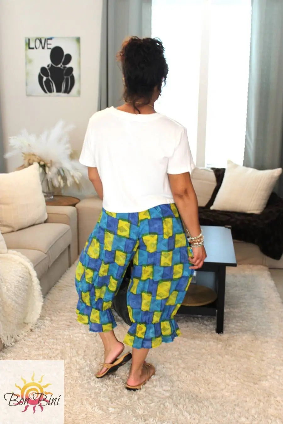 BB Zany Colorblock Midi Capri Bloomer Shorts