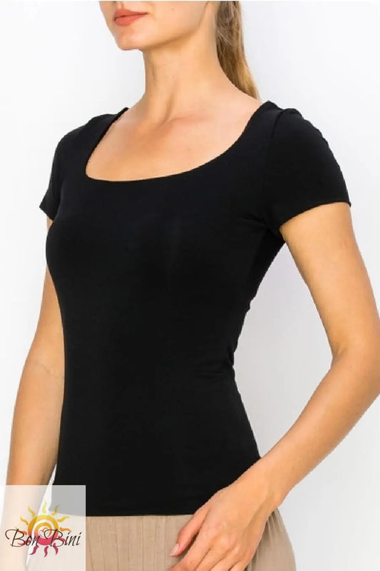 Bamboo Double Layer Short Sleeve Top