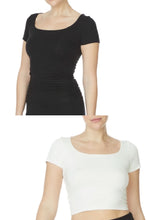 Load image into Gallery viewer, Bamboo Double Layer Crop Top