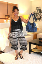 Load image into Gallery viewer, Elephant Paisley Midi Capri Short