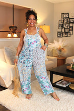 Load image into Gallery viewer, BB Blue Gorgeousness Serenity Patchwork Boho Overalls