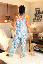Load image into Gallery viewer, BB Blue Gorgeousness Serenity Patchwork Boho Overalls