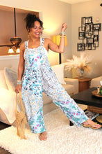 Load image into Gallery viewer, BB Blue Gorgeousness Serenity Patchwork Boho Overalls