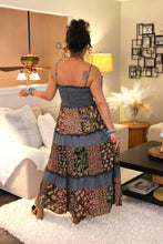 Load image into Gallery viewer, YT Boho Moonlit Magic Patchwork Dress