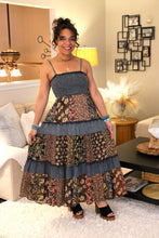 Load image into Gallery viewer, YT Boho Moonlit Magic Patchwork Dress