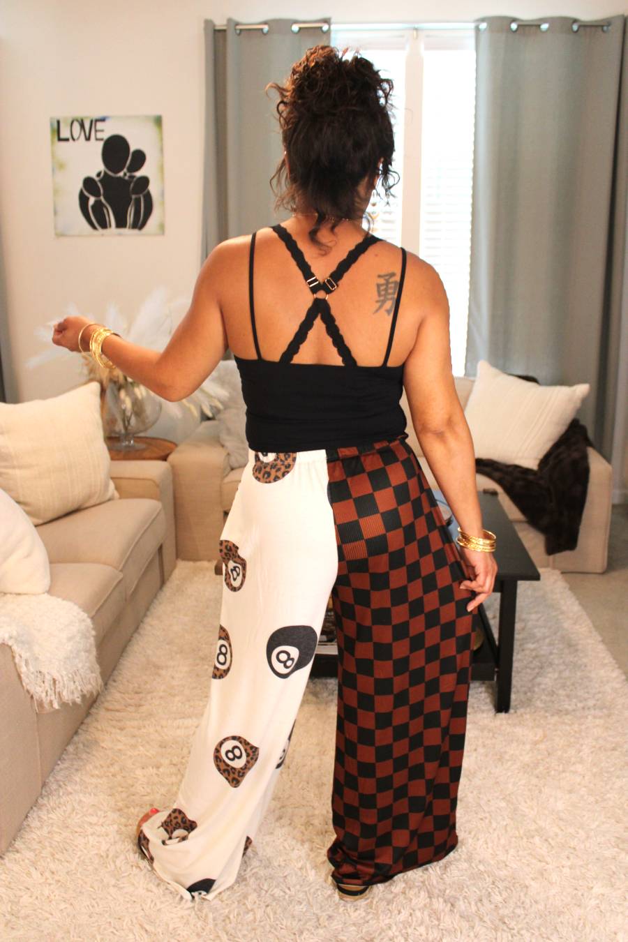 Brown Split Decision 8 Ball Pants