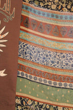 Load image into Gallery viewer, Brown Rock N’ Roll Rose Guitar Vintage Kantha Top