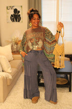 Load image into Gallery viewer, Everyday Comfort Denim Wash Side Tiered Pants