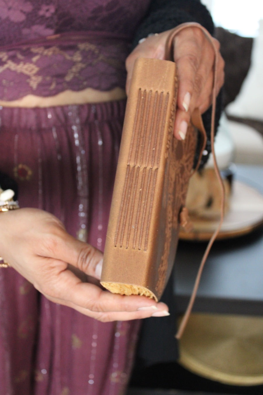 Brown Suede Tree Goddess Journal