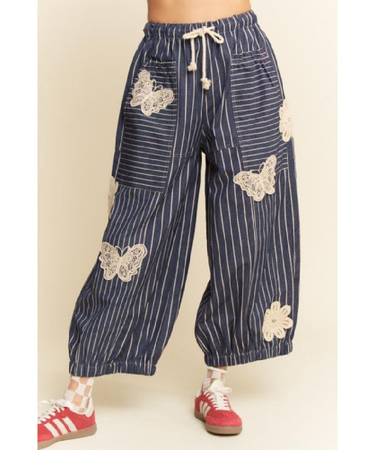 Butterfly Bliss Barrel Pants