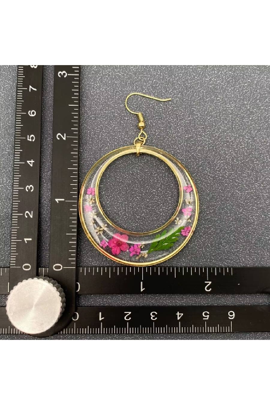 Celestial Halo Of Flowers Dangle Hoop Earrings