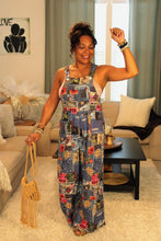 Load image into Gallery viewer, Celestial Nature Patchwork Overall Jumpsuit