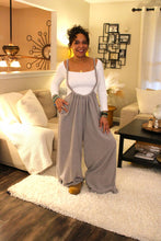 Load image into Gallery viewer, Cozy Queen Wide Leg Suspender Pants