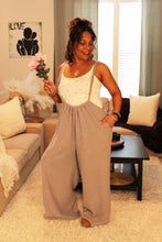 Load image into Gallery viewer, Cozy Queen Wide Leg Suspender Pants