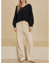 Load image into Gallery viewer, Deep V Cropped Sweater