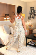 Load image into Gallery viewer, BB Dreamy Cream Floral Overalls