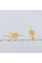 Load image into Gallery viewer, Divine Sun & Star Goddess Dangle Earrings