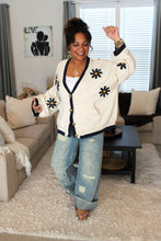 Load image into Gallery viewer, Dotted Meadows Floral Button Down Cardigan