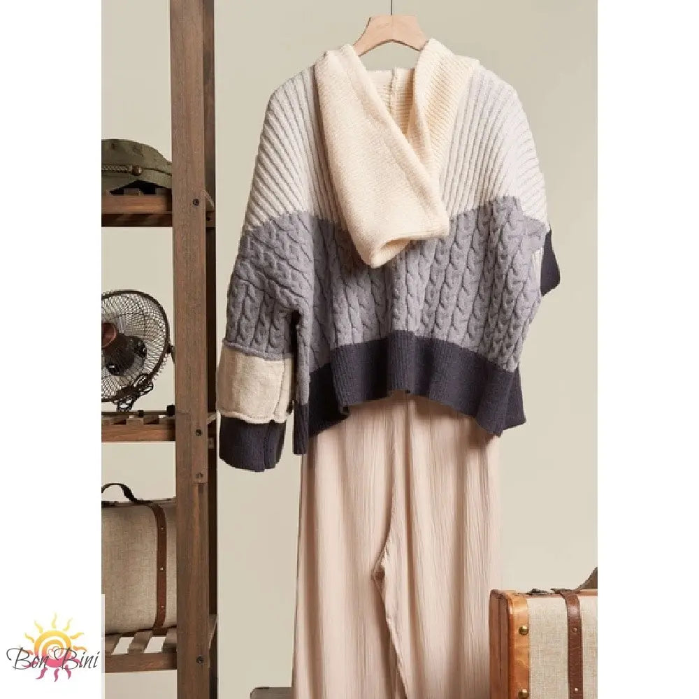 Elizabeth Color Block Cardigan