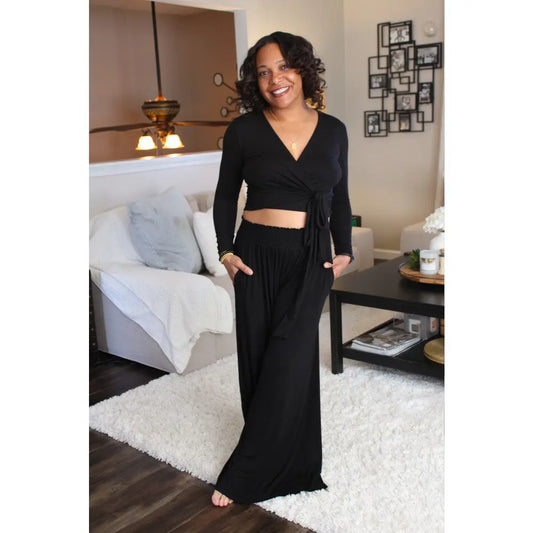 Emilia Bamboo Wrap Top