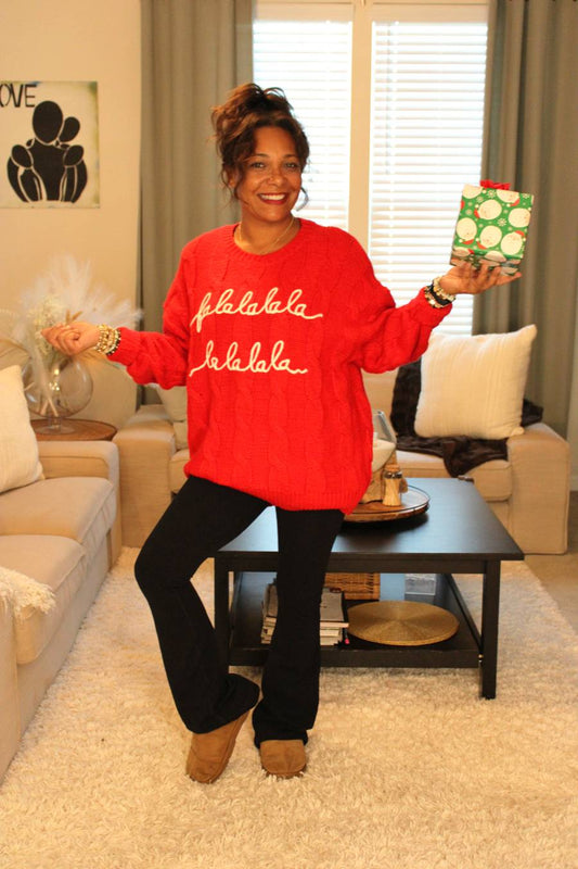 "Falalalala" Holiday Sweater