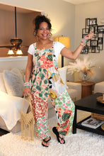 Load image into Gallery viewer, BB Feeling Tropical Patchwork Overalls