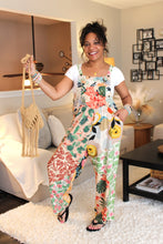 Load image into Gallery viewer, BB Feeling Tropical Patchwork Overalls