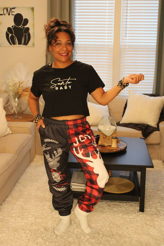 Feeling Festive Christmas Reindeer Sweatpants