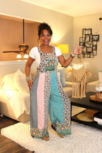 Load image into Gallery viewer, Floral Blossoms Patchwork Overall Jumpsuit