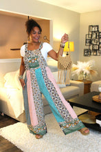 Load image into Gallery viewer, Floral Blossoms Patchwork Overall Jumpsuit