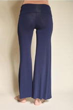 Load image into Gallery viewer, Fold Over Bamboo Palazzo Pants