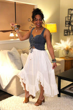 Load image into Gallery viewer, YT Frill Paradise Midi Skirt