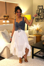 Load image into Gallery viewer, YT Frill Paradise Midi Skirt