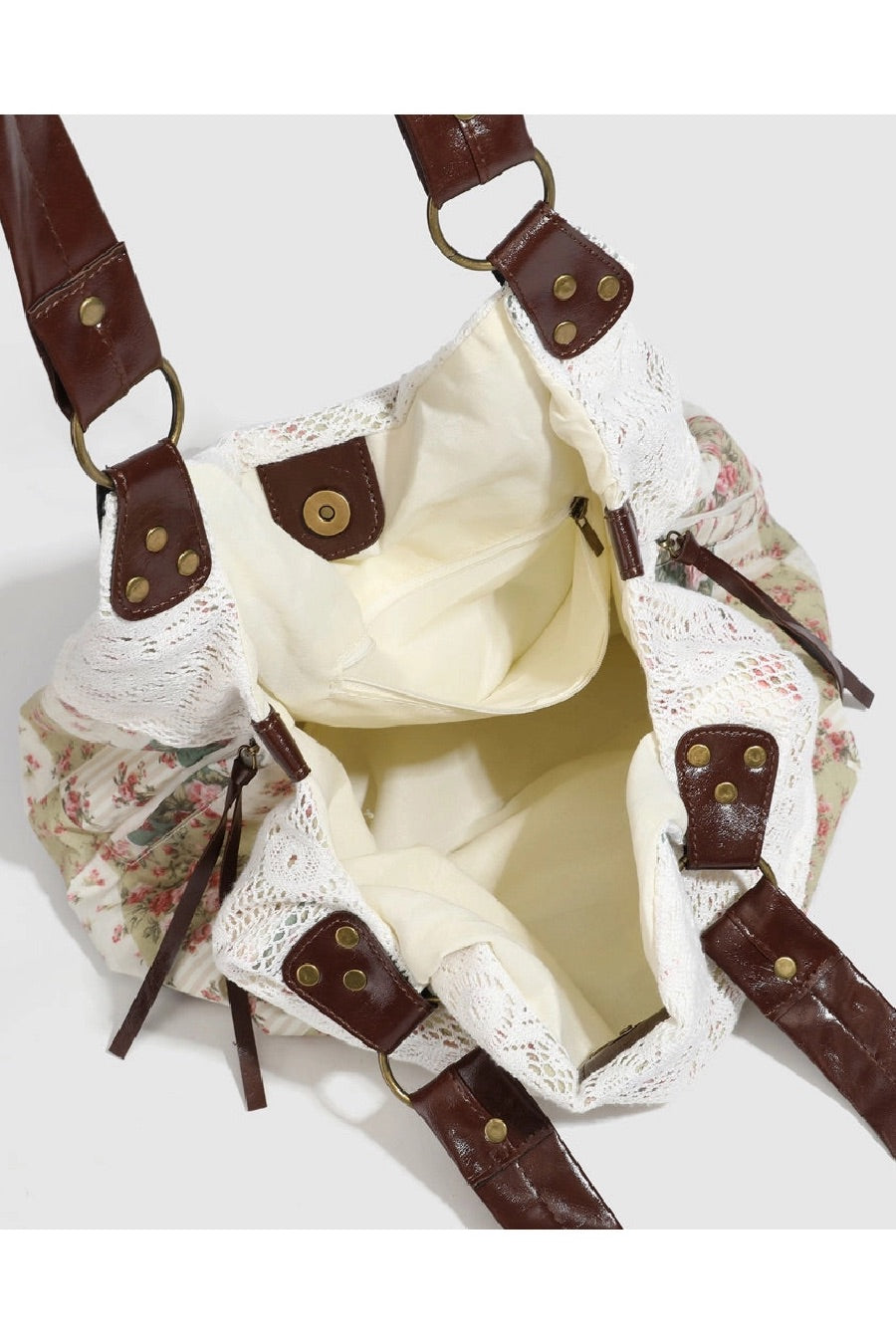 Ambrose Vintage Lace Floral Shoulder Bag