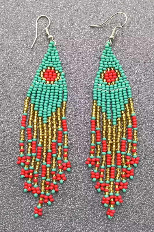 Bohemian Sunrise Tassel Fringe Earrings