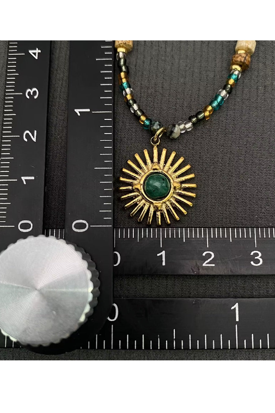 Sun Temple Beaded Necklace