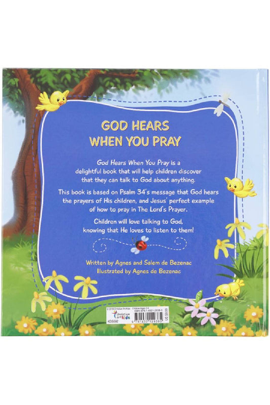 Kids God Hears When You Pray Hardcover Book