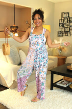 Load image into Gallery viewer, BB Lavender Gorgeousness Patchwork Boho Overalls