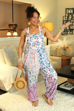 Load image into Gallery viewer, BB Lavender Gorgeousness Patchwork Boho Overalls
