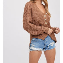 Load image into Gallery viewer, Layla Henley Sweater Top