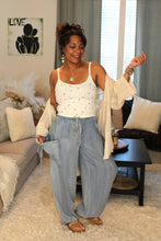 Load image into Gallery viewer, Light Denim Chambray Cute Pocket Convertible Pants