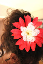 Load image into Gallery viewer, Red Burst Hair Flower