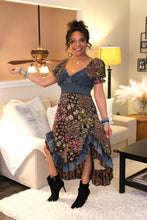 Load image into Gallery viewer, YT Love Letter Patchwork Midi Dress